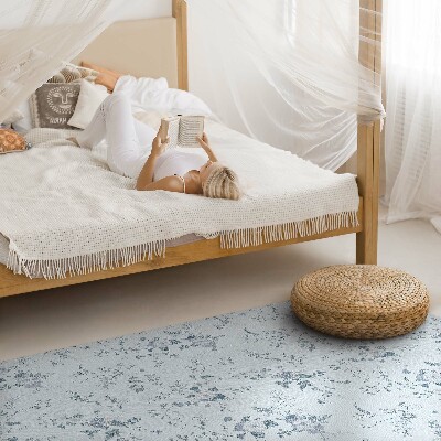 Covor interior din vinil Flori delicate pictate în pajiște