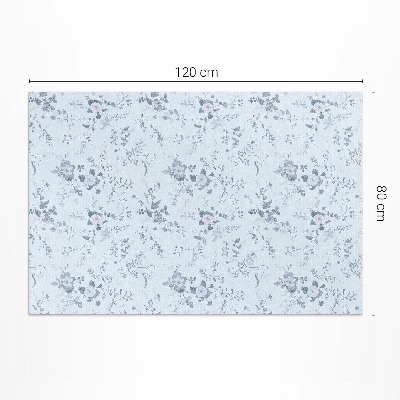 Covor interior din vinil Flori delicate pictate în pajiște