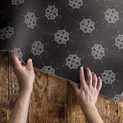 Covor de vinil Flori liniare model regulat