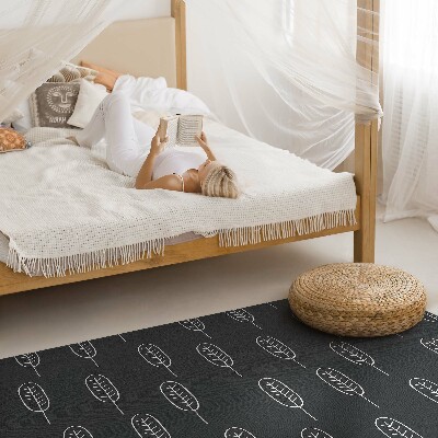 Covor de vinil acasă Frunze boho minimaliste