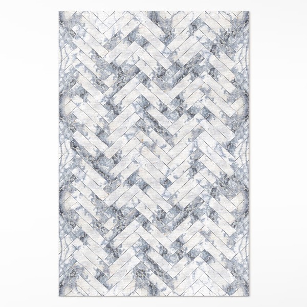 Covor interior din vinil Parchet de piatră lumină herringbone