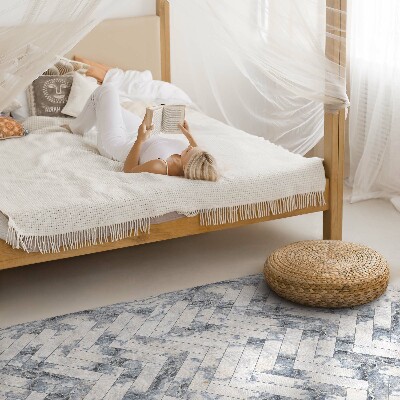 Covor interior din vinil Parchet de piatră lumină herringbone