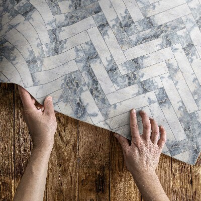 Covor interior din vinil Parchet de piatră lumină herringbone