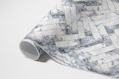 Covor interior din vinil Parchet de piatră lumină herringbone