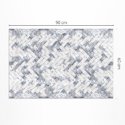 Covor interior din vinil Parchet de piatră lumină herringbone