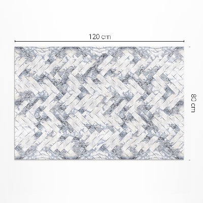 Covor interior din vinil Parchet de piatră lumină herringbone
