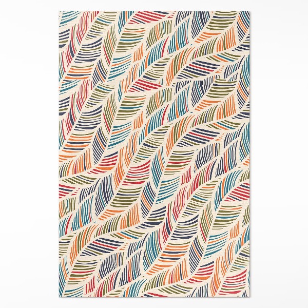 Covor de vinil Linii Boho neregulate în stil indian