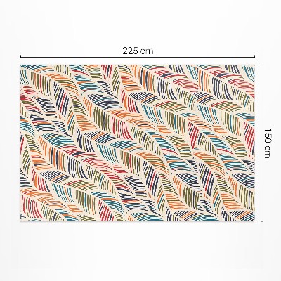 Covor de vinil Linii Boho neregulate în stil indian
