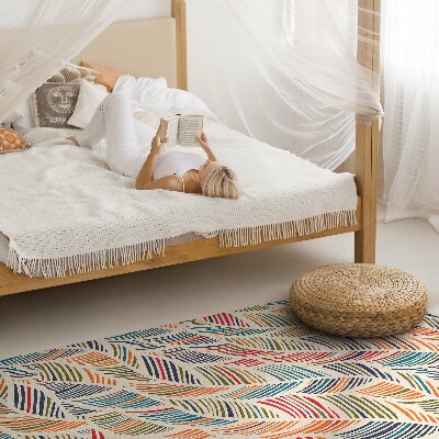 Covor de vinil Linii Boho neregulate în stil indian