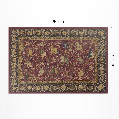 Covor de vinil Motive aztece simple în formă clasică
