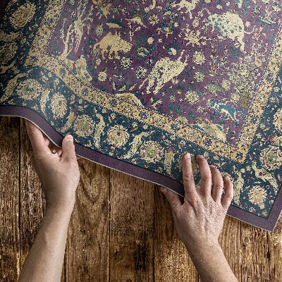 Covor de vinil Flori în stil art nouveau
