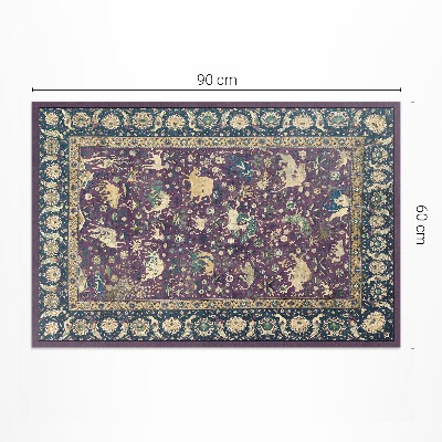 Covor de vinil Flori în stil art nouveau