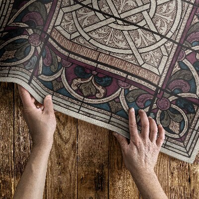 Covor de vinil acasă Mozaic tradițional al unei clădiri vechi din piatră