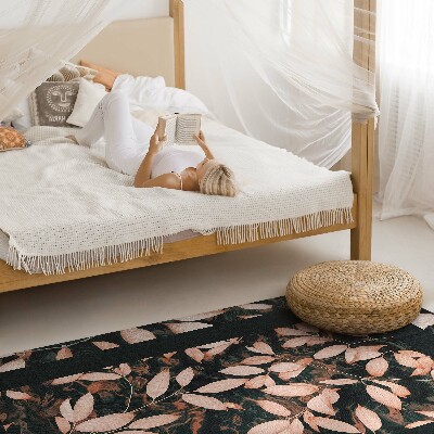 Covor de vinil acasă Motiv vegetal frunze de toamnă boho retro