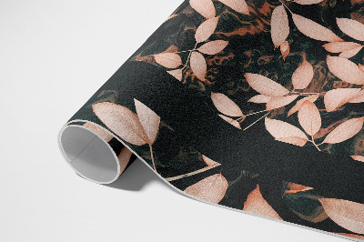 Covor de vinil acasă Motiv vegetal frunze de toamnă boho retro