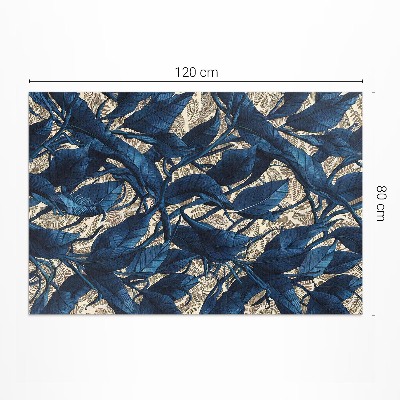 Covor interior din vinil Frunze albăstrui motiv vegetal natură