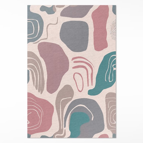 Covor de vinil Abstracție boho patch-uri forme pastelate
