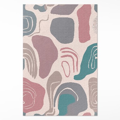 Covor de vinil Abstracție boho patch-uri forme pastelate