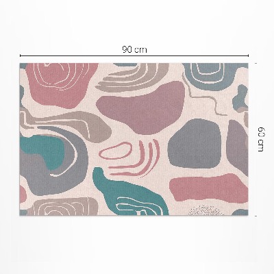 Covor de vinil Abstracție boho patch-uri forme pastelate