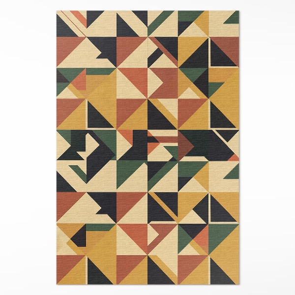 Covor interior din vinil Abstracție geometrică colorată retro