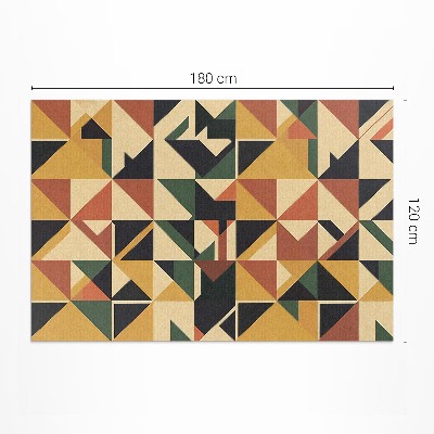 Covor interior din vinil Abstracție geometrică colorată retro