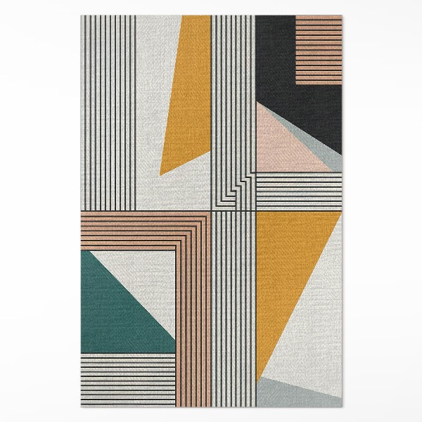 Covor de vinil Abstracție liniară geometrică Bauhaus