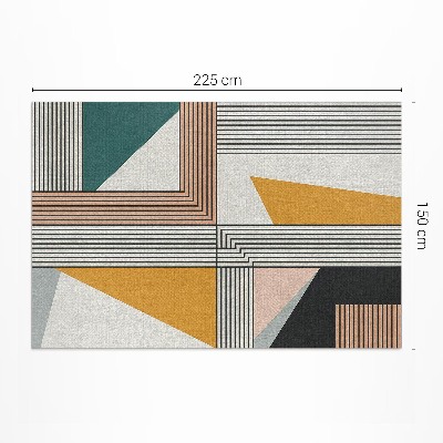 Covor de vinil Abstracție liniară geometrică Bauhaus