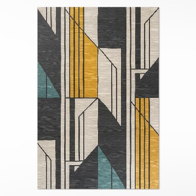 Covor interior din vinil Abstracție geometrică în stil vintage