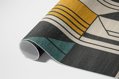 Covor interior din vinil Abstracție geometrică în stil vintage