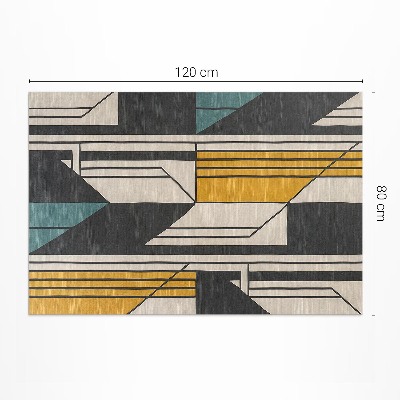 Covor interior din vinil Abstracție geometrică în stil vintage