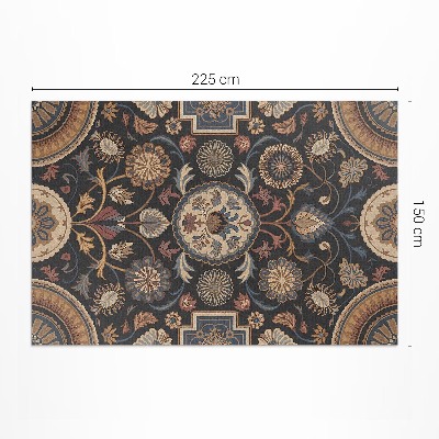 Covor interior din vinil Ornament vegetal în stil persan vintage