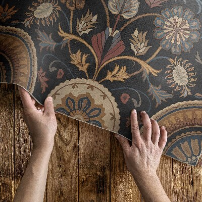 Covor interior din vinil Ornament vegetal în stil persan vintage