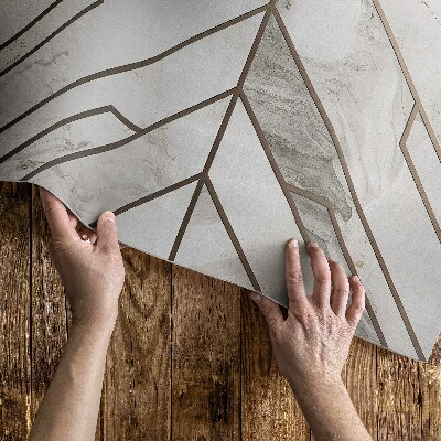 Covor de vinil acasă Moderná svetlá mozaika kamenných dlaždíc
