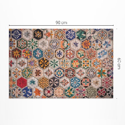 Covor interior din vinil Farebná abstraktná mozaika retro