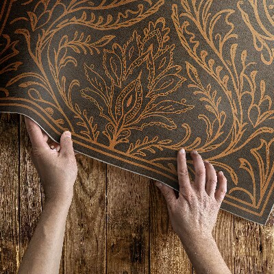 Covor interior din vinil Rastlinné lineárne ornamenty secesia vintage