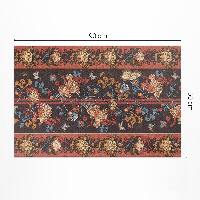 Covor de vinil acasă Rastlinný ornament v štýle vintage