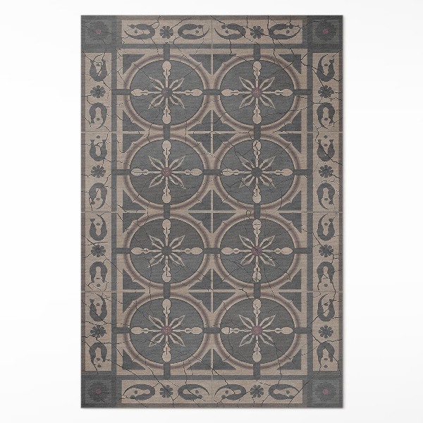Covor de vinil Rustikálne geometrické ornamenty