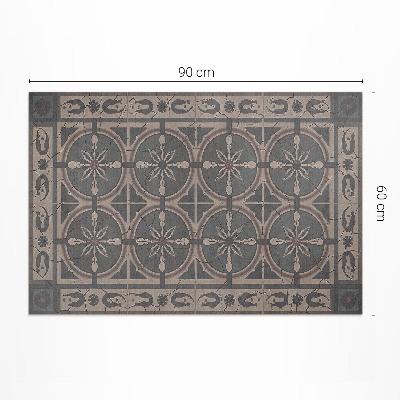 Covor de vinil Rustikálne geometrické ornamenty