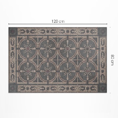 Covor de vinil Rustikálne geometrické ornamenty