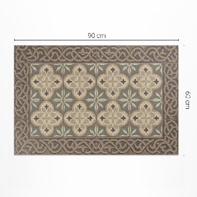 Covor interior din vinil Retro dlaždice s geometrickými vzormi