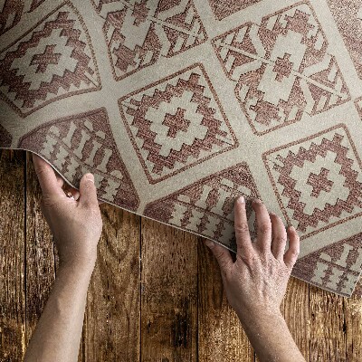 Covor de vinil Geometrické kompozície v aztéckom štýle