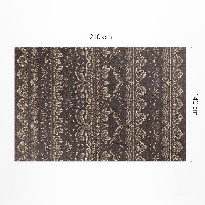 Covor de vinil Zemité odtiene s botanickými vzormi