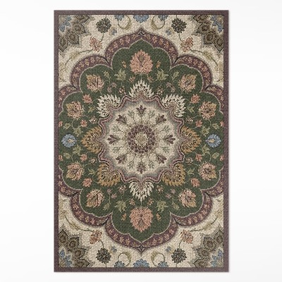 Covor interior din vinil Kvety v štýle art nouveau