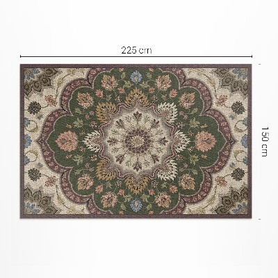 Covor interior din vinil Kvety v štýle art nouveau