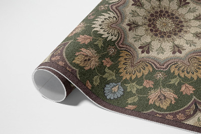 Covor interior din vinil Kvety v štýle art nouveau