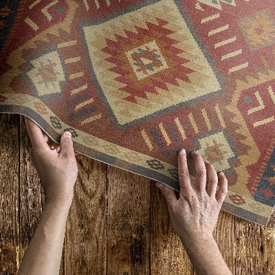 Covor de vinil Harmónia aztéckych geometrických tvarov