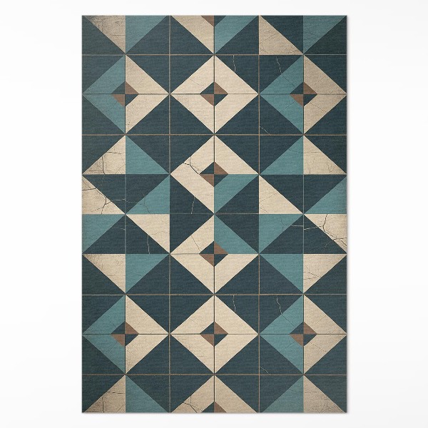 Covor de vinil acasă Art deco dlaždice s geometrickými figúrami