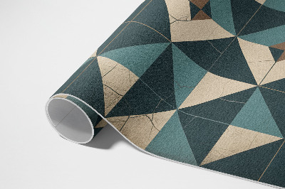 Covor de vinil acasă Art deco dlaždice s geometrickými figúrami