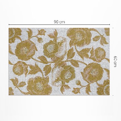 Covor de vinil Botanický motív v retro štýle