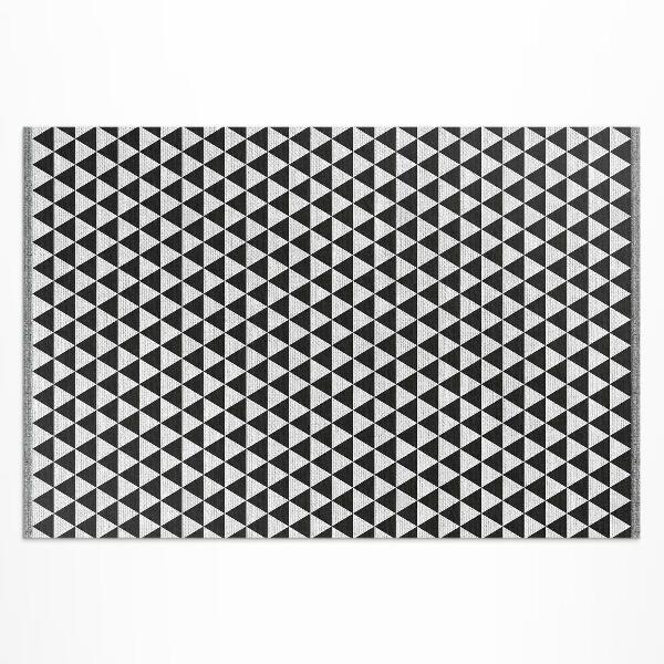 Covor interior din vinil Triunghi geometric model imitație țesătură